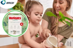 Amcor and Kimberly-Clark Partner to Deliver Sustainable Packaging Solution for Huggies Eco Protect Diapers