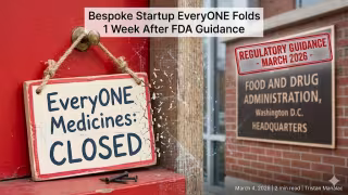 EveryONE Medicines shuts down, raising questions on FDA bespoke pathway scalability for ultra-small patient populations