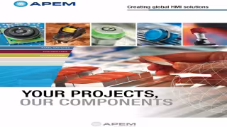APEM Builds 50,000-Part HMI Component Range Around Vertically Integrated Manufacturing and Customization Depth