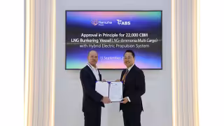 Hanwha Power Wins ABS Approval for 22,000 CBM LNG Bunkering Vessel