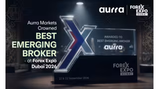 Aurra Markets Wins 'Best Emerging Broker' at Forex Expo Dubai 2026