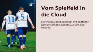 Hertha BSC Migrates ERP System to Cloud With BearingPoint