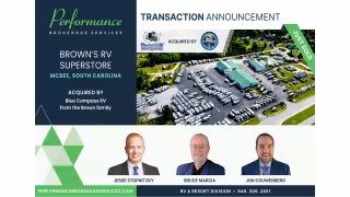 Blue Compass RV Acquires Brown's RV Superstore in South Carolina