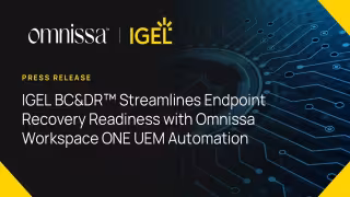 IGEL, Omnissa Validate Workflow to Automate Windows Endpoint Recovery