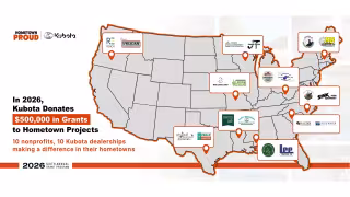 Kubota Awards $500,000 to 10 Nonprofits via Hometown Proud Grants