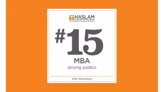 Haslam College of Business Climbs to No. 15 Among Public MBA Programs