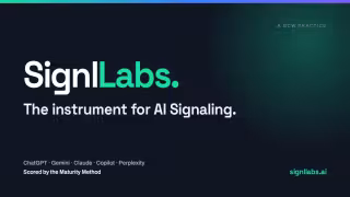 GCW Opens AI Signaling Practice SignlLabs for License to Agencies