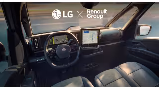 LG Electronics to Supply Cockpit System for Renault's First Commercial SDV