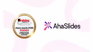 AhaSlides Wins 2026 Training Magazine Gamification Award