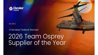 Cherokee Federal Named 2026 Team Osprey Supplier of the Year
