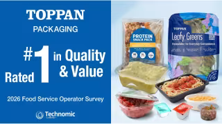 TOPPAN Packaging Tops Technomic Foodservice Supplier Survey