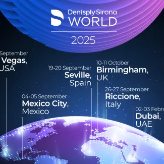 Dentsply Sirona Expands Global Footprint with Six DS World Events in 2025 to Advance Connected Dental Education