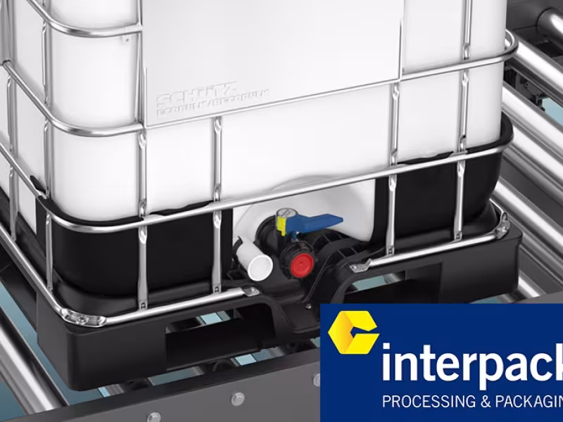 Schütz’s new full plastic frame pallet sets standards for automated transport and in warehouses