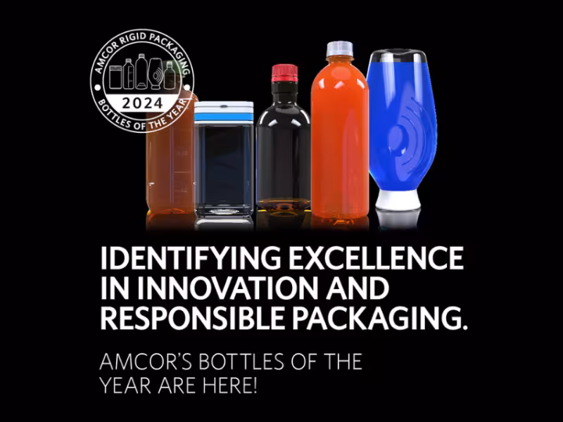 Amcor Unveils Inaugural "Bottles of the Year" Program, Showcasing Sustainable and Innovative Packaging Designs