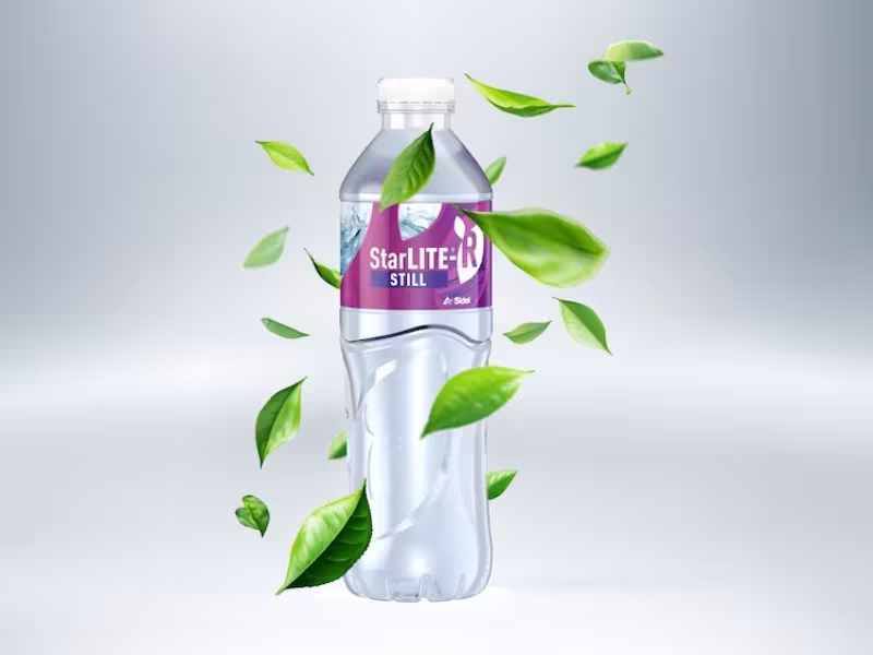 StarLITE®-R STILL: Sidel’s new high production speed 100% rPET lightweight bottle base for still products