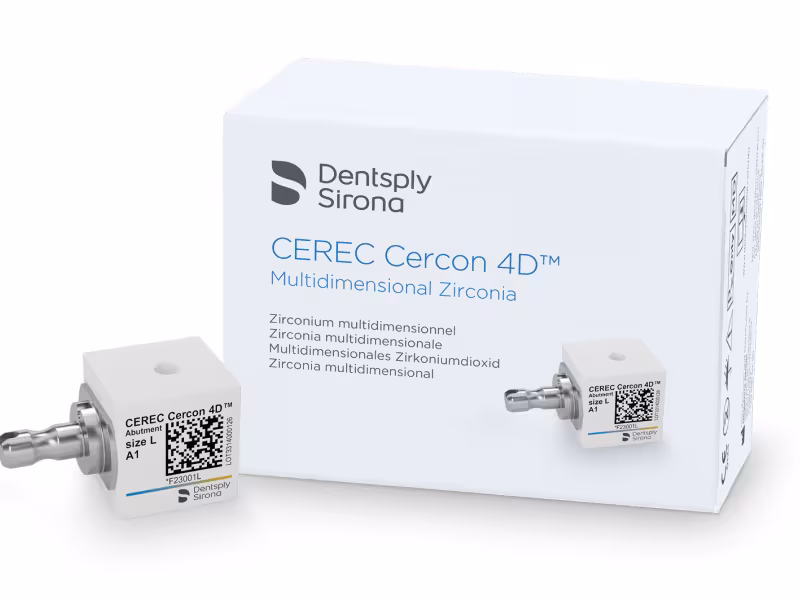 Dentsply Sirona Unveils World’s First Esthetic Multidimensional Zirconia Abutment Block