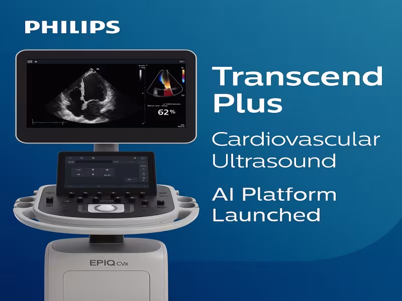 Philips Expands Cardiovascular Ultrasound Leadership with Transcend Plus AI Platform