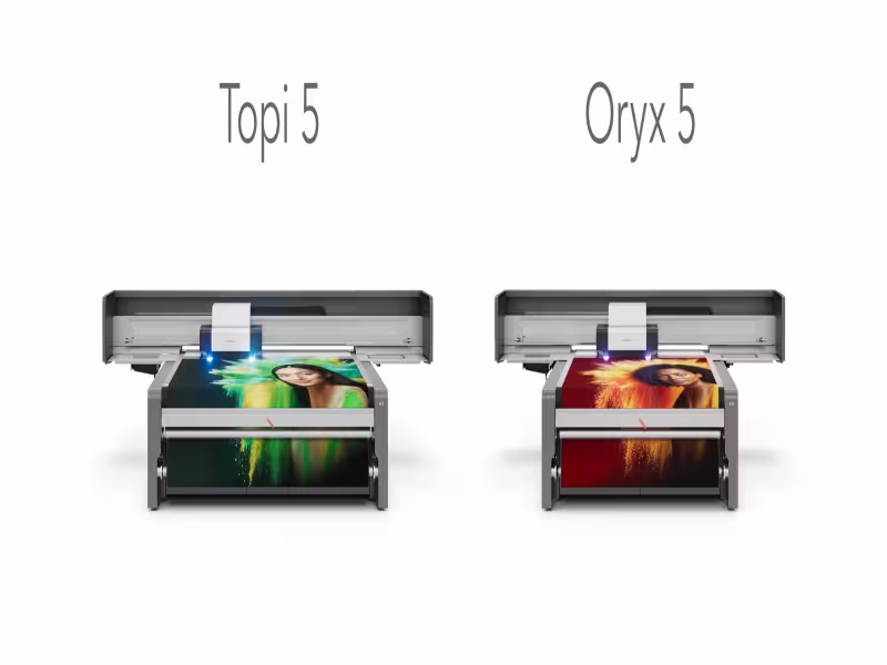 swissQprint Expands Flatbed Portfolio with Topi 5 and Oryx 5 for High-Quality, Mid-Volume Printing