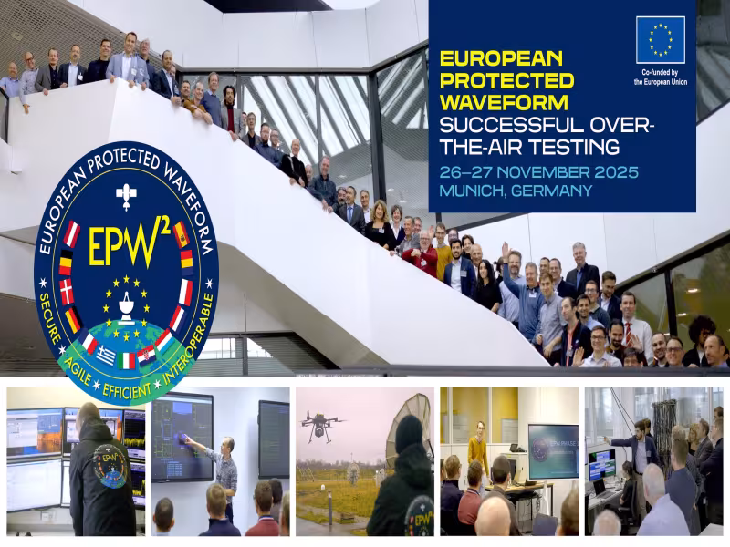 European Protected Waveform Demo Marks Strategic Breakthrough for Europe’s Secure Satcom