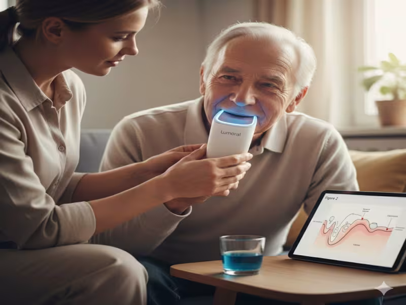 Lumoral’s Antibacterial Light Therapy Supports Elderly Oral Health and Periodontitis Treatment