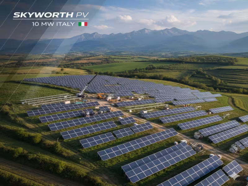 Skyworth PV Signs 10 MW Solar Deal in Italy as Its European Clean-Energy Push Speeds Up