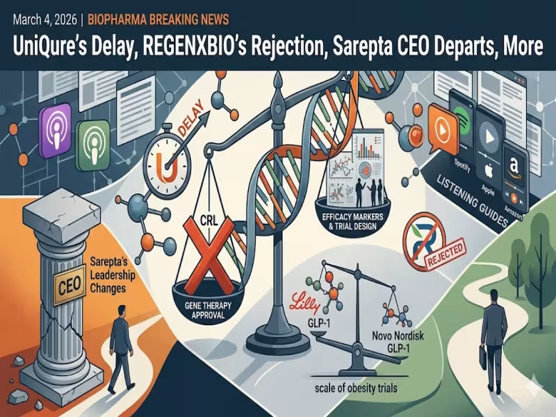 FDA actions hit multiple gene therapy programs as uniQure, REGENXBIO, and Sarepta updates sharpen regulatory focus