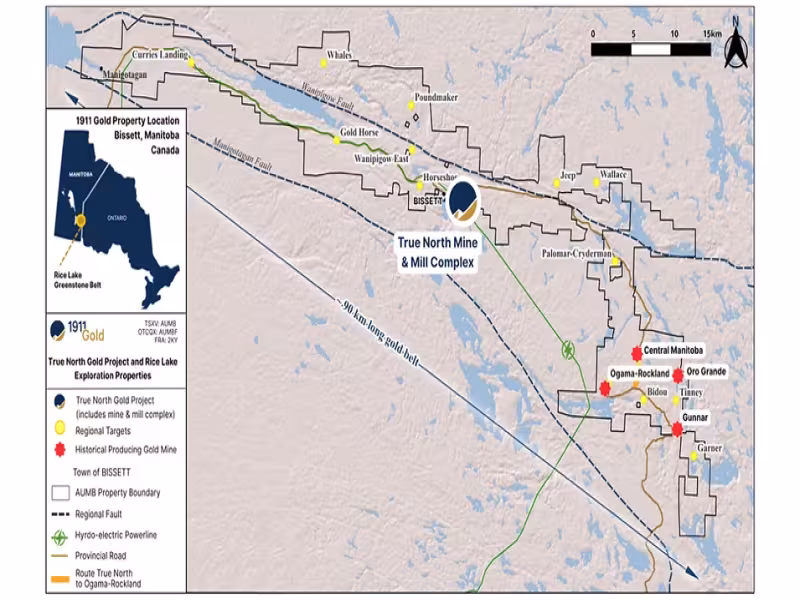 1911 Gold Files NI 43-101 Report for 712,000-oz Ogama-Rockland Resource