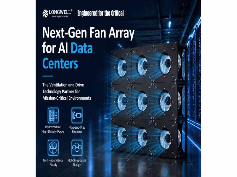 LONGWELL EC FanWall Cuts CRAH Fan Energy 38% for AI Data Centers