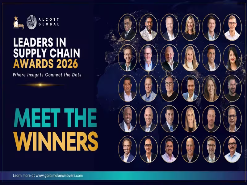 Alcott Global Names Top 30 Supply Chain Leaders From 403 Nominees