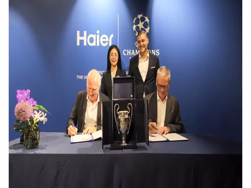 Haier Becomes Global UEFA Champions League Partner Through 2031