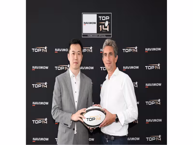 Segway Navimow Signs Three-Year Deal as TOP 14 Official Supplier
