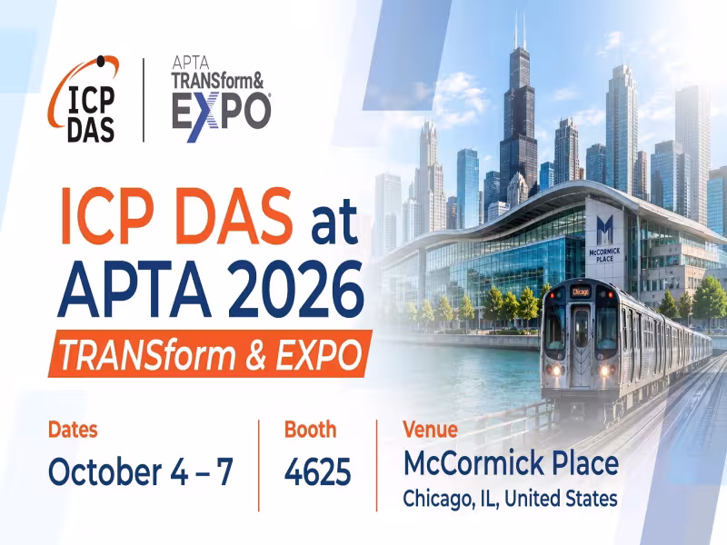 ICP DAS Unveils Redundant iTLC-9000 Traffic Control System at APTA 2026