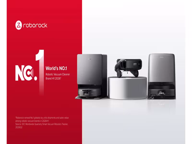 Roborock Holds Global No.1 Spot in Robotic Vacuums, Revenue Up 27.6%