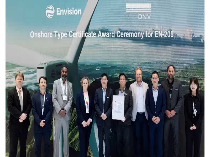 Envision Energy Wins DNV Certification for TG Pro Turbine at WindEnergy Hamburg
