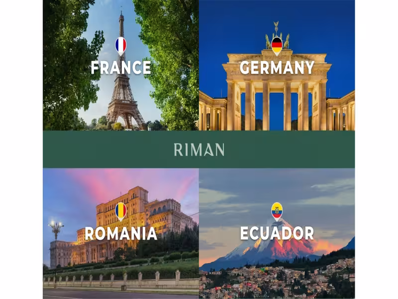RIMAN Expands to 22 Markets With France, Germany, Romania, Ecuador Launch