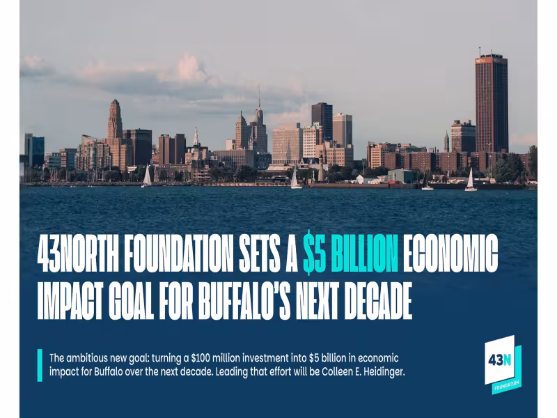 43North Foundation Targets $5 Billion Buffalo Impact, Names New CEO