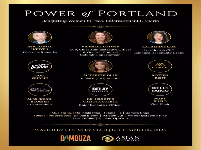 Asian Hall of Fame's Power of Portland Funds 100 Scholarships
