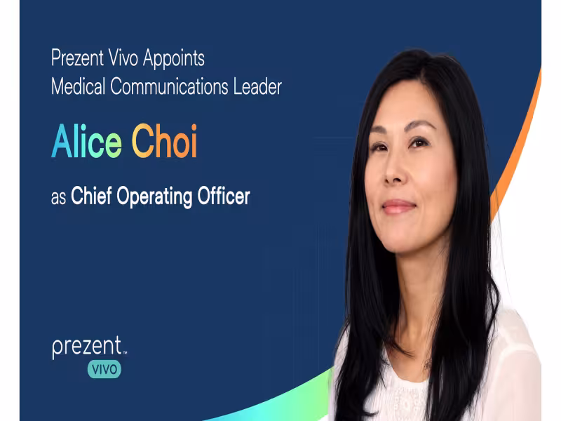 Prezent Vivo Names Alice Choi COO to Scale Life Sciences AI Platform
