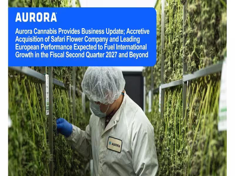 Aurora Cannabis Reaffirms Q2 Growth Guidance on EU, UK Expansion