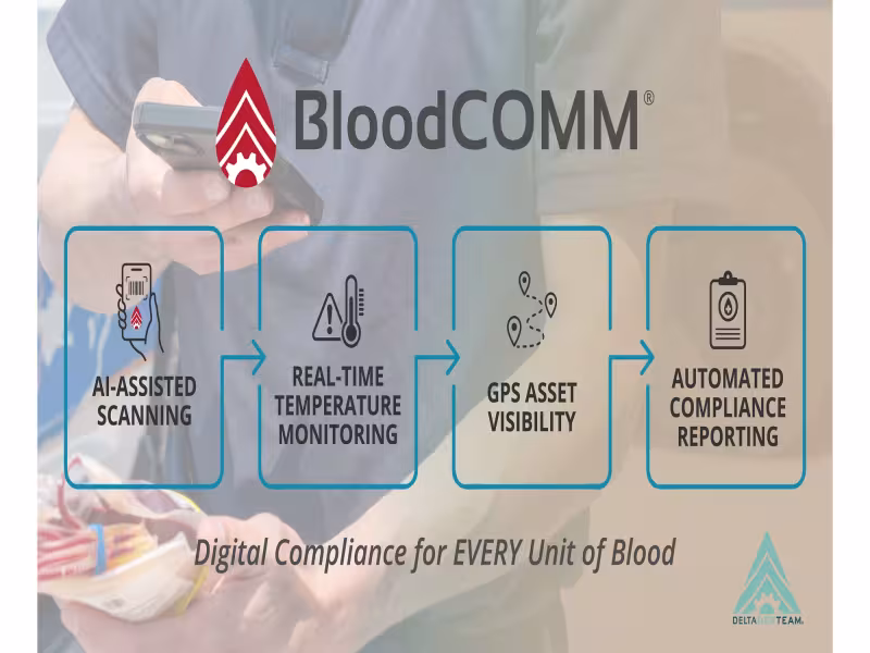 Delta Development Team Launches BloodCOMM Cloud Platform for Blood Chain Tracking