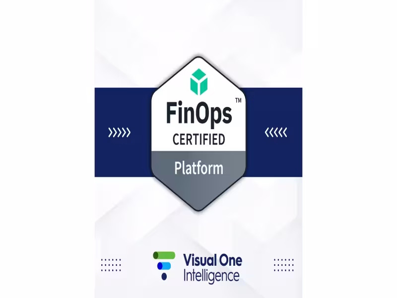 Visual One Intelligence Wins FinOps Certified Platform Status