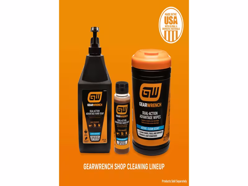 GEARWRENCH Launches Shop Cleaning Line for Mechanics' Hand Care