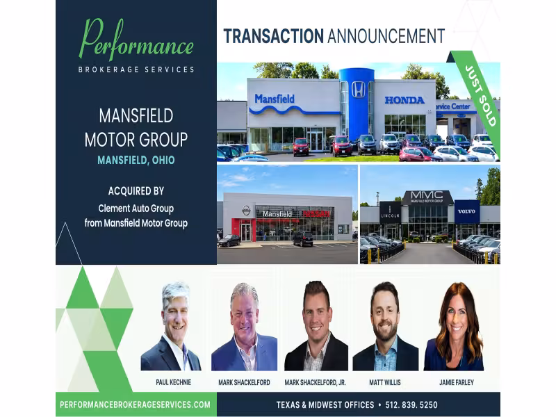 Clement Auto Group Enters Ohio via Mansfield Motor Group Acquisition