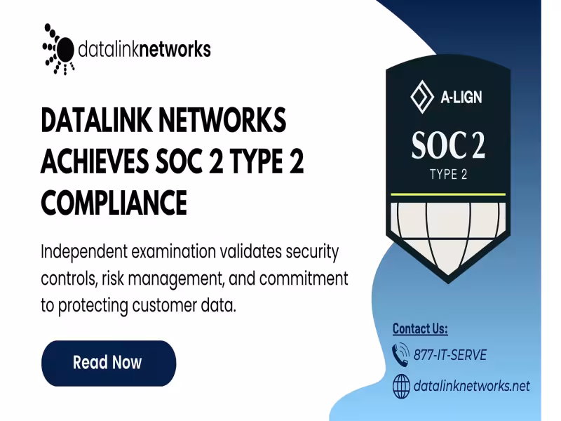 Datalink Networks Completes SOC 2 Type 2 Cybersecurity Audit