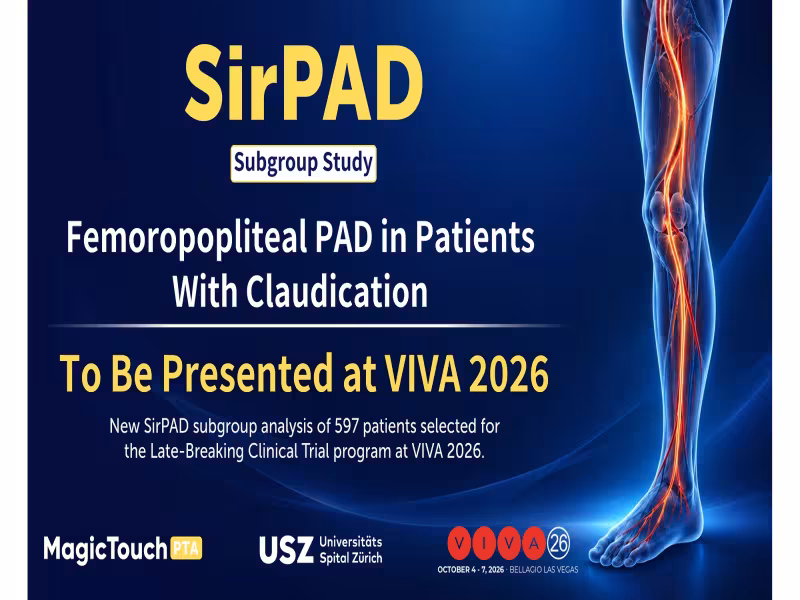 SirPAD Trial Subgroup Data on Sirolimus Balloon Set for VIVA 2026