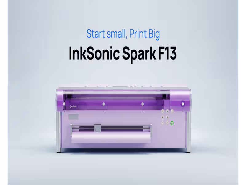 InkSonic Launches 13-Inch DTF Printer for Small Apparel Businesses
