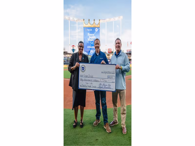 Sun Life, KC Royals Hit $50,000 Goal for Youth Dental Access