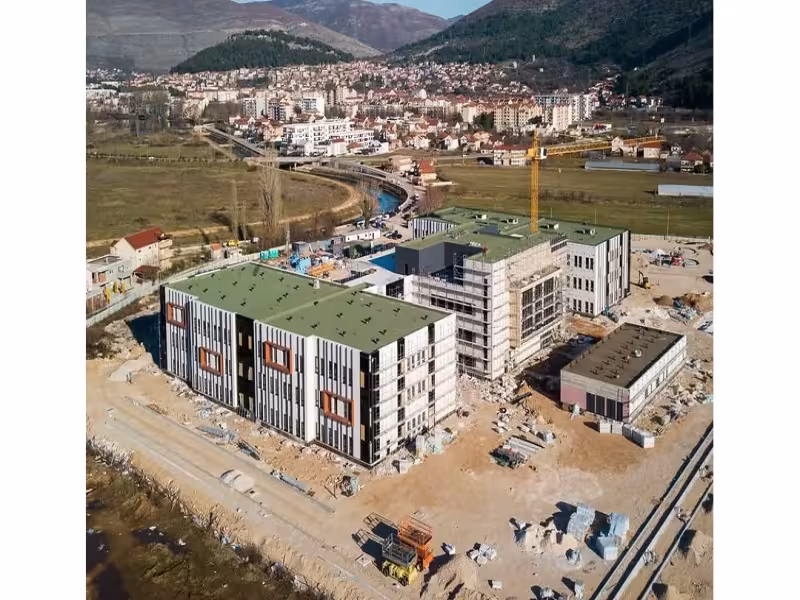 New $75.4M Trebinje Hospital Uses Crystalline Waterproofing on 6,500 m2 Roof