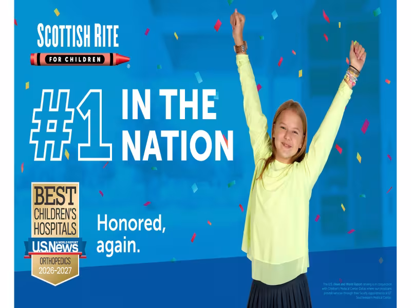 Scottish Rite Ranked No. 1 in Pediatric Orthopedics Again