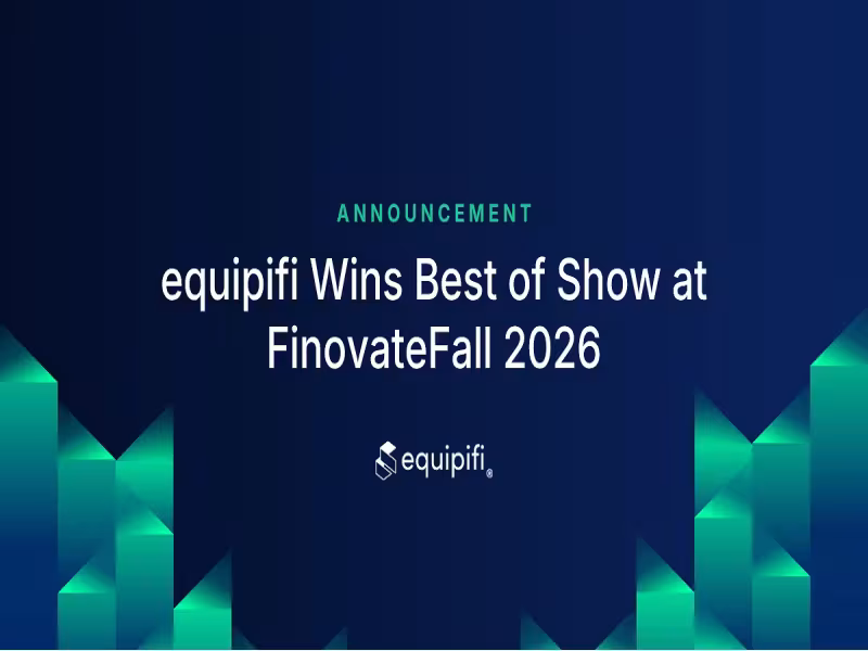 equipifi Wins Best of Show at FinovateFall 2026 for BNPL Platform